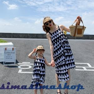 ママとお揃い 娘とペアルック ママリンクコーデ 親子お揃い ワンピース 女の子 子供服 夏 シンプル おしゃれ カジュアル おでかけ お揃い 韓国子供服 Bw Simasimashop 通販 Yahoo ショッピング