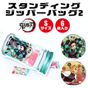 鬼滅の刃 スタンディング ジッパーバッグ Lサイズ 小分け 袋 きめつ 