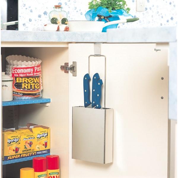包丁差し スマートハング 18-8ステンレス 日本製 キッチン シンク下 収納 シンク扉に引っ掛ける...