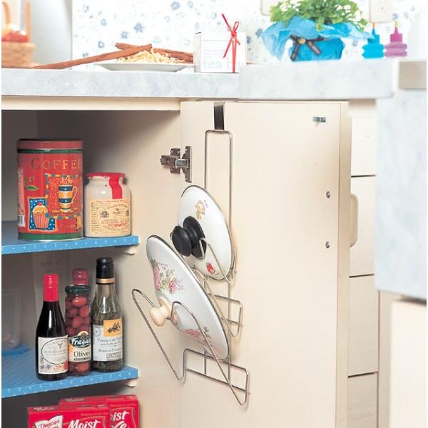 鍋ふた ラック 鍋蓋 立て スマートハング 18-8ステンレス 日本製 キッチン シンク下 収納 シ...