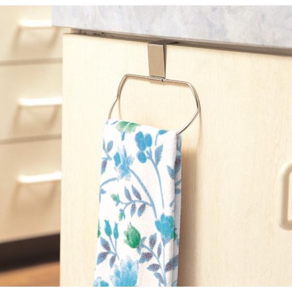 タオル掛け スマートハング 18-8ステンレス 日本製 キッチン シンク下 収納 シンク扉に引っ掛け...