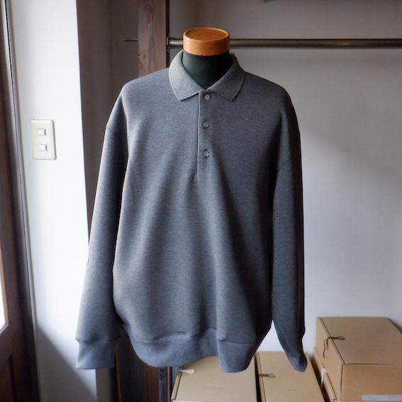 LA MOND. ラモンド DOUBLE AIR KNIT POLO SHIRTS 3 colors