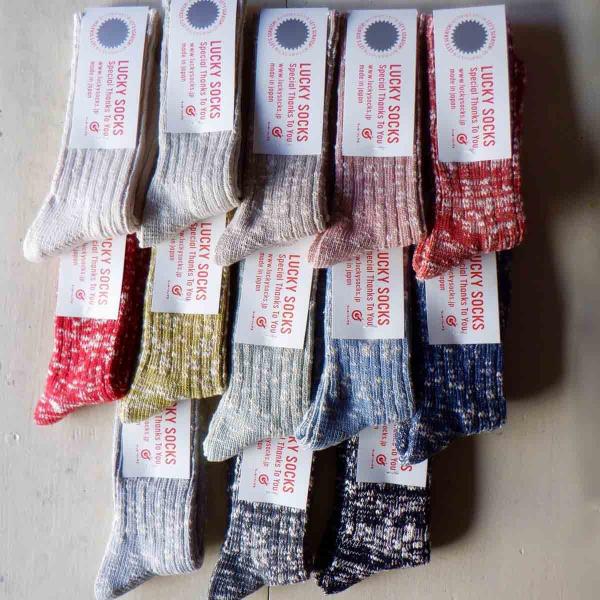 LUCKY SOCKS ラッキーソックス MIX RIB SOCKS ミックスリブソックス　13 c...