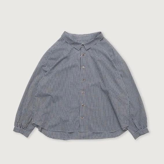 Ordinary fits オーディナリーフィッツ BARBER BLOUSE ギンガム