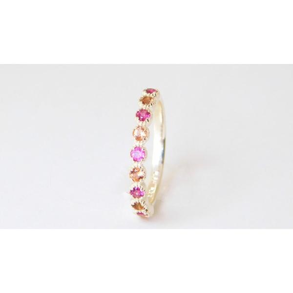 グレープガーネット アンダリュサイト エタニティーリング レディース 華やか レアストーン