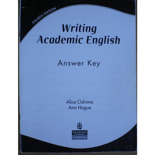Writing Academic English Answer Key(中古品)