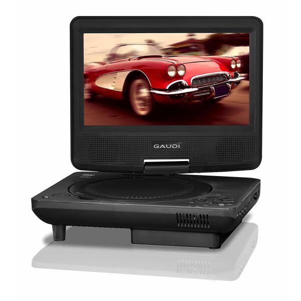 GAUDI 7型ワイド ポータブルDVDプレーヤー GPD07D1BK (F)