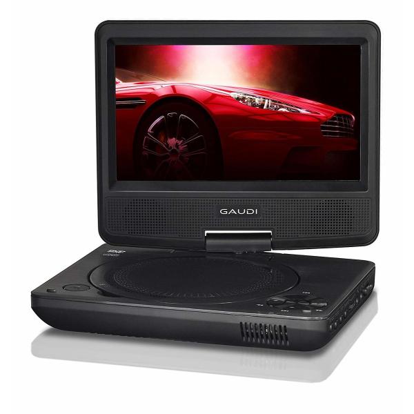 GAUDI 7型ワイド ポータブルDVDプレーヤー GPD07B1BK (F)