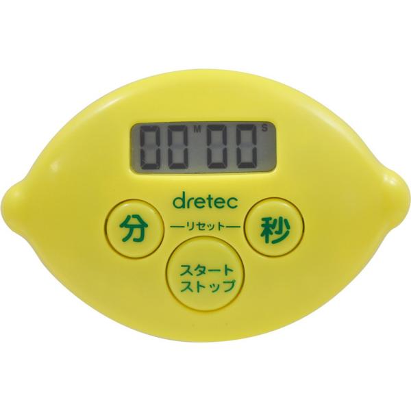 ドリテック dretec キッチンタイマー レモンタイマー T-525YE (F)