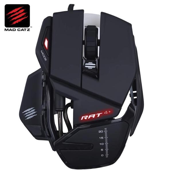 Mad Catz マッドキャッツ R.A.T.4+ 有線 ゲーミング マウス 9ボタン 2年保証 R...
