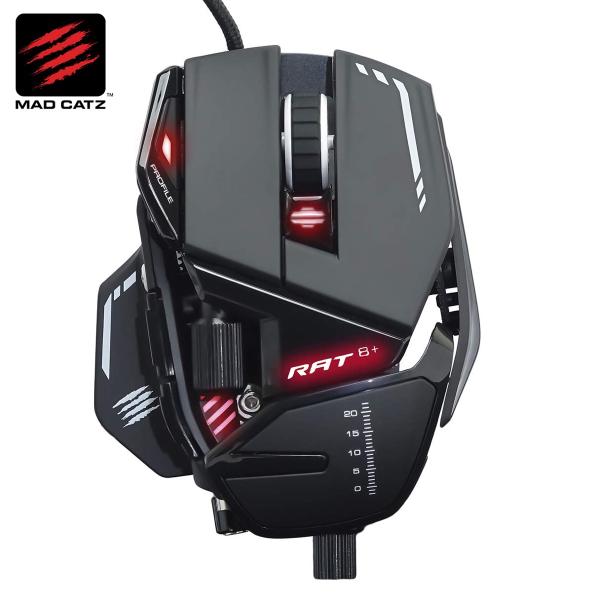 Mad Catz マッドキャッツ R.A.T.8+ 有線 ゲーミング マウス 11ボタン 2年保証 ...