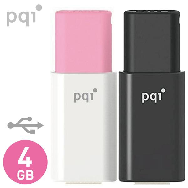 PQI USB フラッシュメモリ 4GB U176L  ブラック ピンク ホワイト UD176LBK...