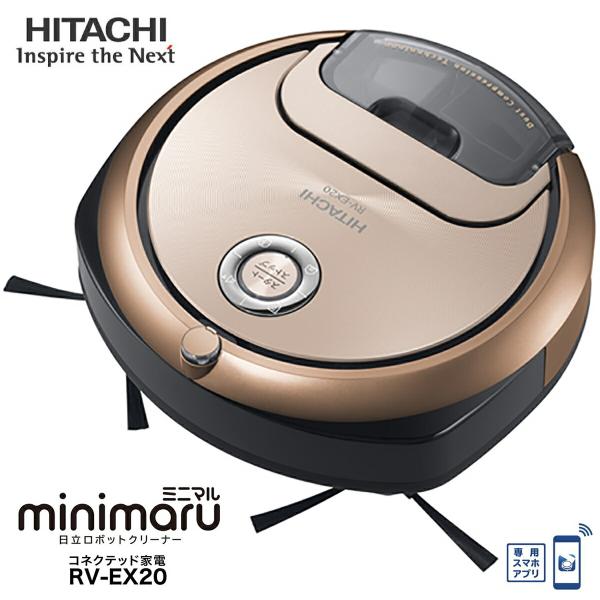 日立 RV-EX20 N minimaru ロボットクリーナー ミニマル  ディープシャンパン HI...