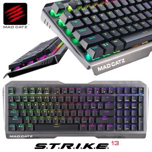 Mad Catz S.T.R.I.K.E. 13 ゲーミング キーボード RGBライティング KS83MMUSBL000-0J M (08)｜simpleplus