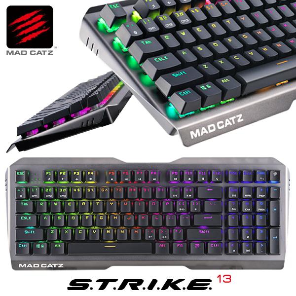 Mad Catz S.T.R.I.K.E. 13 ゲーミング キーボード RGBライティング KS8...