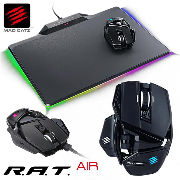Mad Catz R.A.T. AIR ワイヤレス ゲーミングマウス 無線 11ボタンMR04DHA...