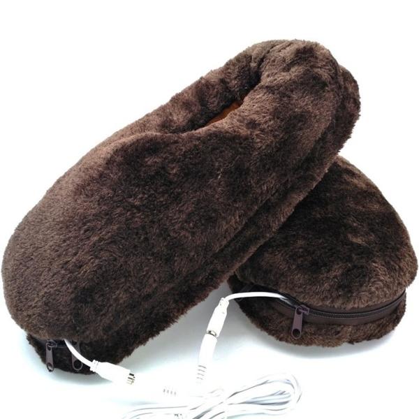 TRIFACE フットウォーマー 電気スリッパ USB ヒーター内蔵  冬用 加熱 冷え性(06)