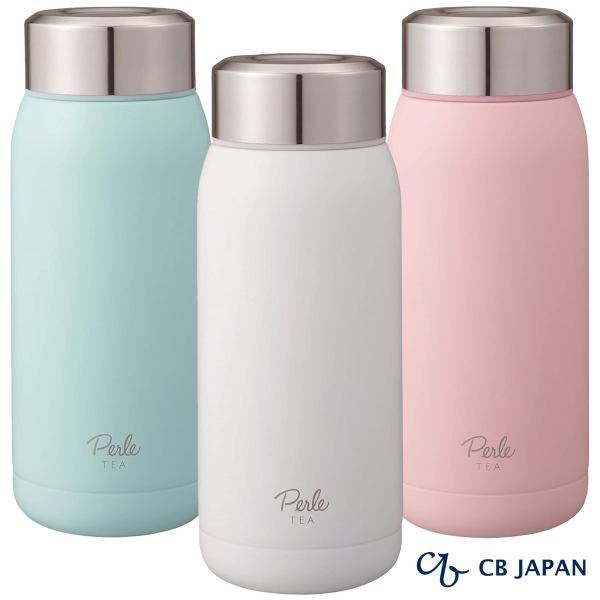 CB JAPAN お茶ボトル ペルレ 350ml 水筒  ホワイト ピンク ミント ブルー シービー...