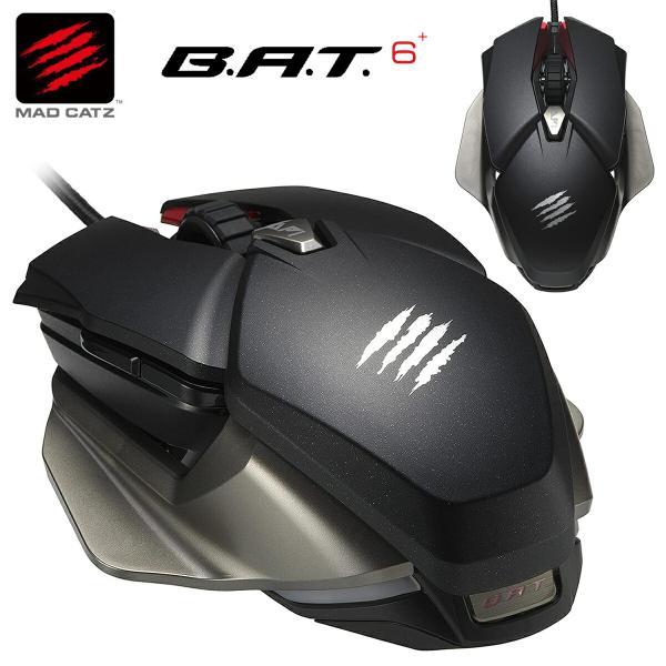 Mad Catz B.A.T. 6+  ゲーミングマウス 有線 MB05DCINBL000-0J マ...
