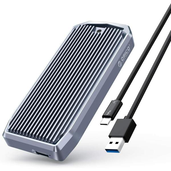 ORICO M2V01-C4 USB4.0 Nvme M.2 SSDケース 40Gbps 1400M...