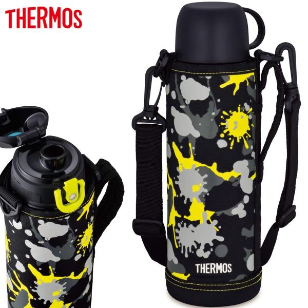 THERMOS FHO-1001WF BK-PT 水筒 1.0L 1.03L 保温 保冷 スポーツド...