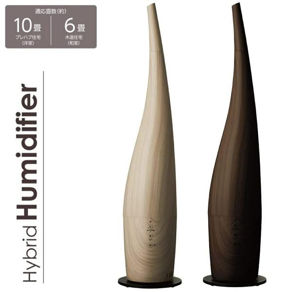 ドウシシャ DKHW-3511 ハイブリッド式 加湿器 タンク容量 2.6L タワー型 ウッド調 木...