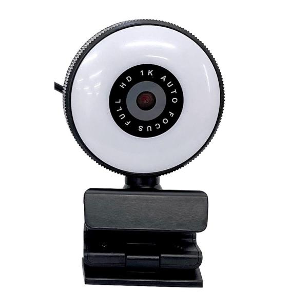 TRM-WCL1K WEBカメラ FHD 200万画素  LEDライト ステレオマイク 搭載 LED...