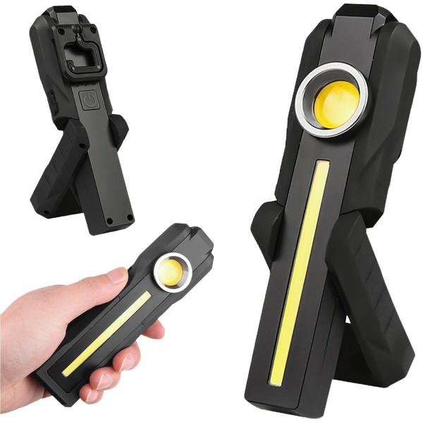 TR-WL010 充電式 LED ワークライト ハンドライト ランタン 底面マグネット フック付き ...