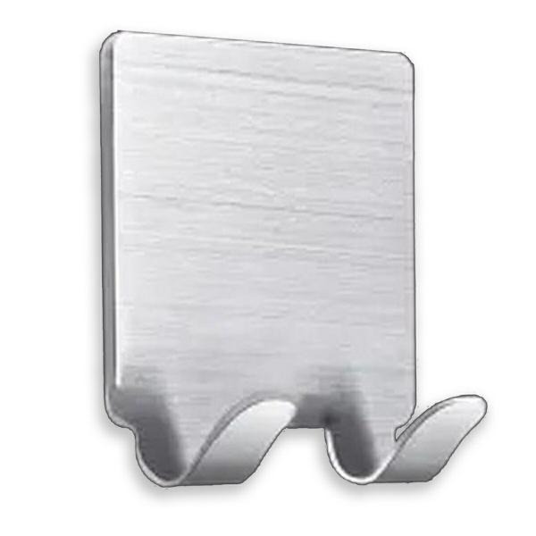 TR-KF003-C ステンレスフック ダブルフック 両面テープ 耐荷重5kg 吊り下げ 壁掛け 穴...