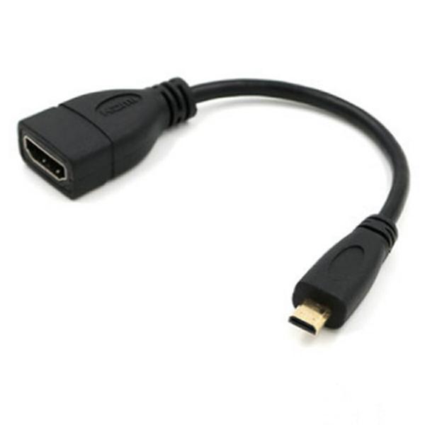 TR-MHC001 マイクロHDMI to HDMI 変換ケーブル アダプタ タイプD - タイプA...
