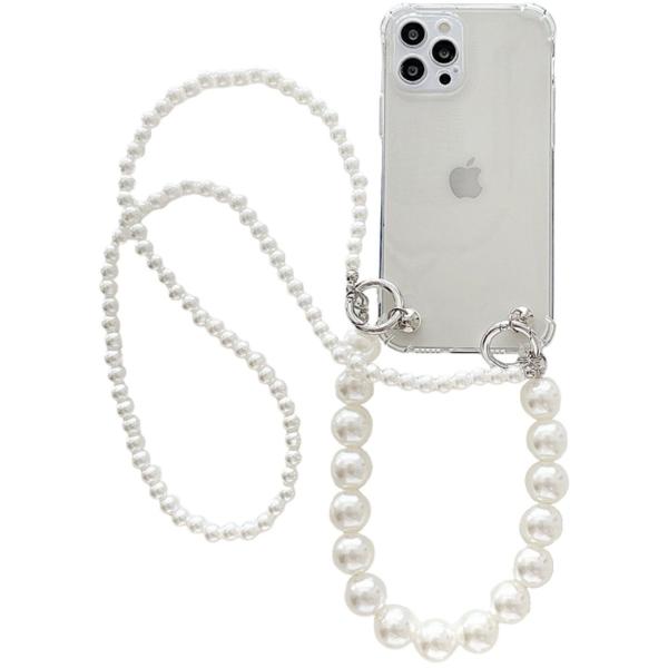 TR-PSTP001 iPhone用 3way パールストラップ チェーン長さ120cm スマホ ス...