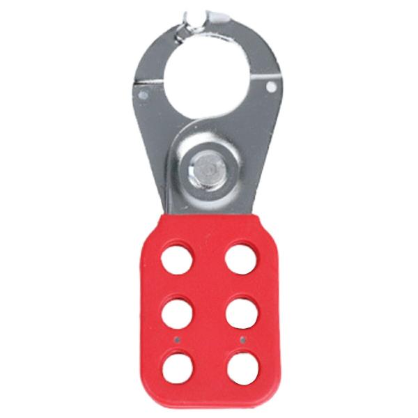 TR-LOK003 ロックアウト 掛金 取り付け可能数6 内径25mm 38mm レッド ロックアウ...