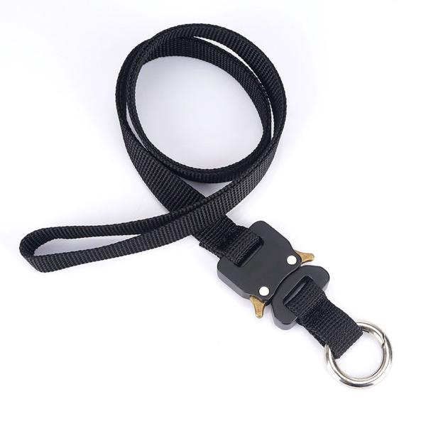 TR-STP020-BK ワンタッチ ネックストラップ 50cm スマホ 名札 鍵 首掛け ストラッ...