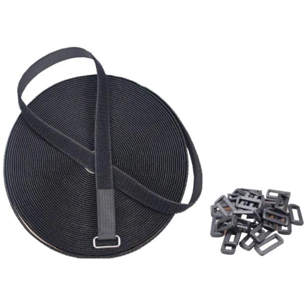 TR-MKB-050 マジック結束バンド バックル 50個付き 長さ10m テープ幅25mm 長さ調...