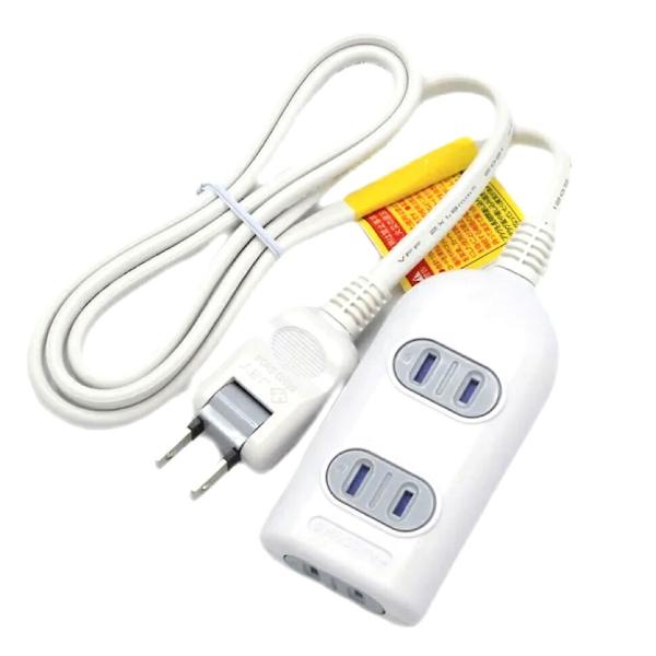 TR-S3TS01W 延長コード シャッターテーブルタップ 3個口 1m AC100V 15A 15...