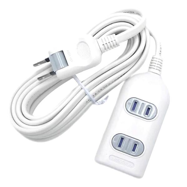 TR-S3TS05W 延長コード シャッターテーブルタップ 3個口 5m AC100V 15A 15...