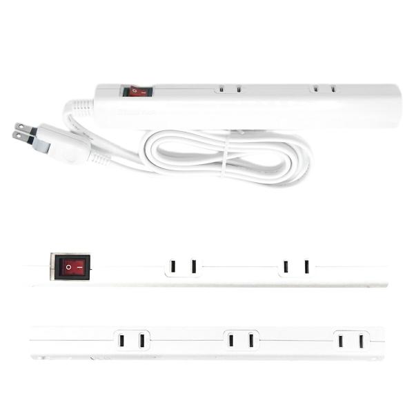 TR-SSM5TS02W スリムタップ 5個口 集中スイッチ付き 2m AC 100V 15A 15...