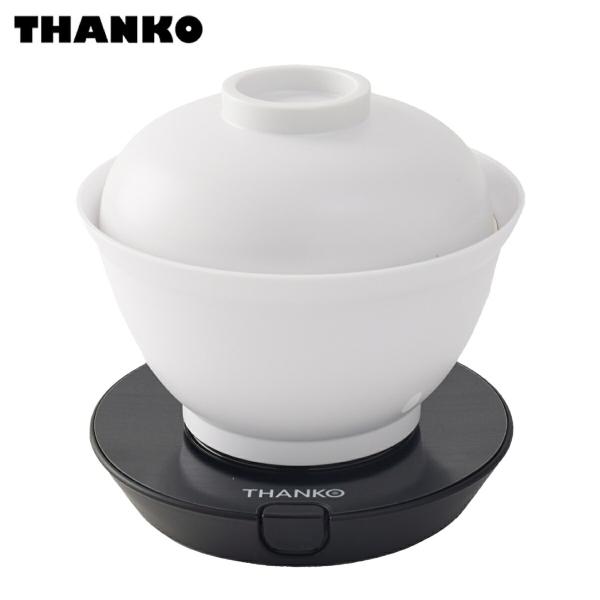 THANKO DNBRRCSWH 2段式 どんぶり型 炊飯器 自炊 0.5合 1合 一人前 ひとり用...