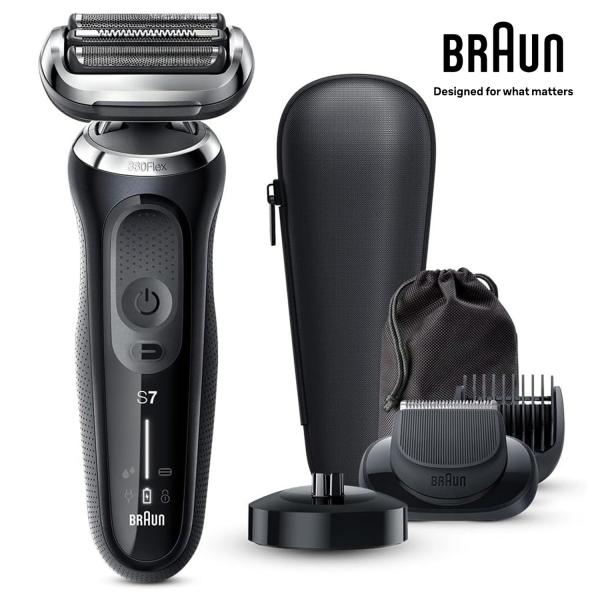 BRAUN 71-N4500CS-V 密着 シリーズ7 充電式 シェーバー 3枚刃 風呂剃り 髭剃り...