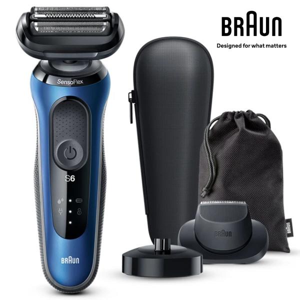 BRAUN 61-B4200CS-V 密着シリーズ6 充電式 シェーバー 3枚刃 キワぞりトリマー ...