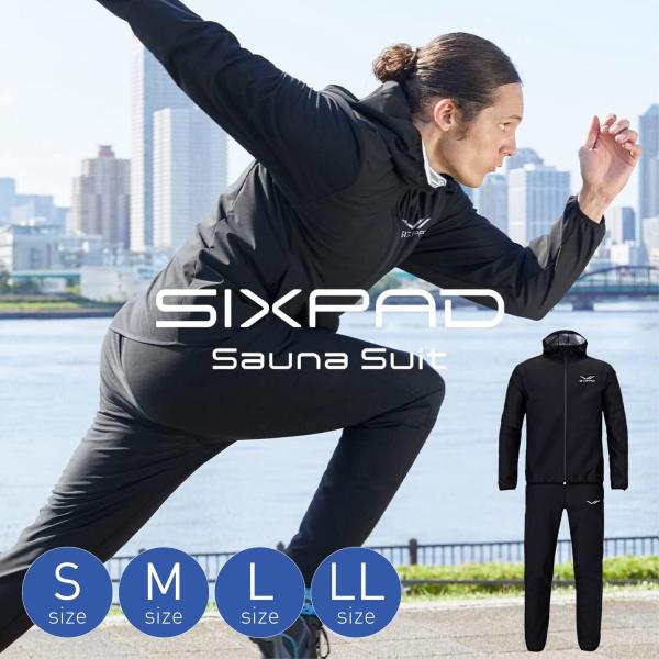 MTG シックスパッド SS-AW00B サウナスーツ 発汗 保温 代謝 ランニング 筋トレ ダイエ...