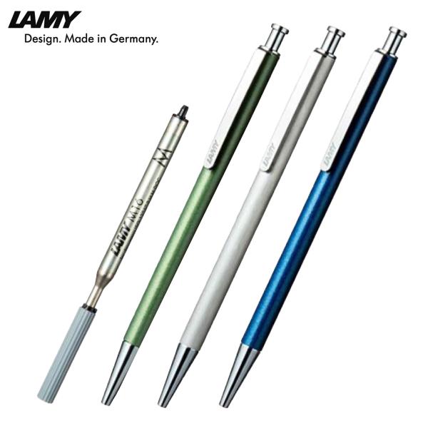 LAMY L245 高級 ボールペン STシリーズ 替え芯付き 黒 青 ステンレス 油性 ギフト箱入...