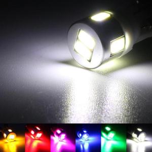 ハイエース 200系 カスタム 7型 T10 LEDバルブ 6LED アルミヒートシンク 2個セット ルームランプ ポジション ナンバー灯 標準/ワイド DX/SGL ワゴン/バン