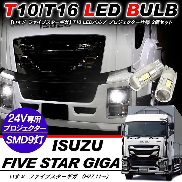 ファイブスターギガ T10 LEDバルブ 3chip SMD アルミヒートシンク プロジェクター 2...