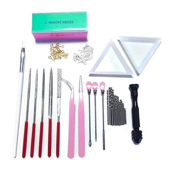 UVレジン 基本ツール 16点セット スターターキット DIYセット アイテム 道具 送料無料