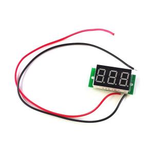 小型 デジタル 電圧計 2.4V〜30V (2線式=別電源不要/埋込型)