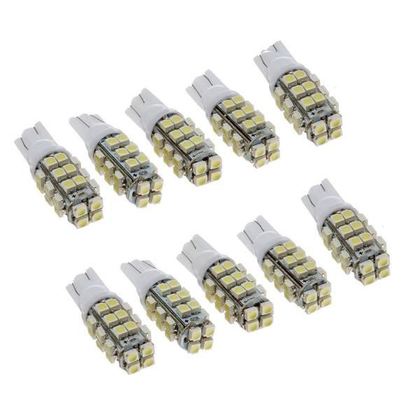 SMD 28連 T10 ウェッジ球 10個セット ホワイト ルームランプ 超高輝度 LED 送料無料