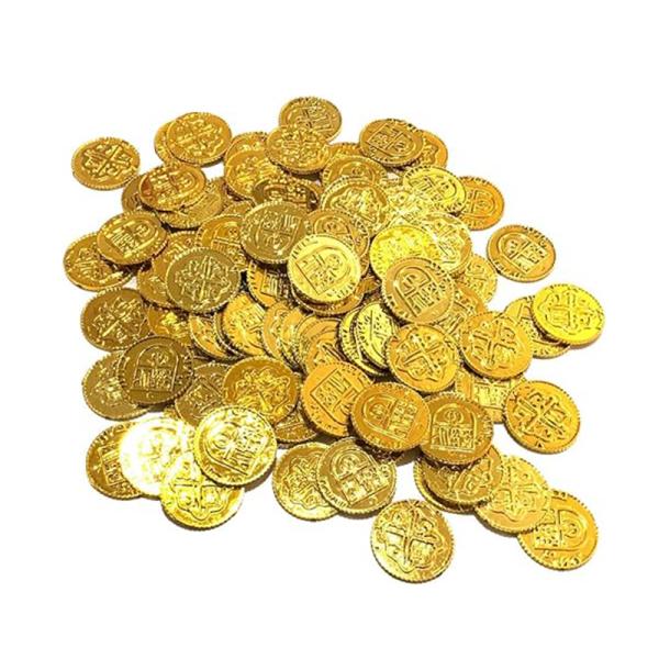 ゴールド コイン 金貨 100枚セット おもちゃ 小道具 海賊 財宝 宝探し パーティー 小物 コス...