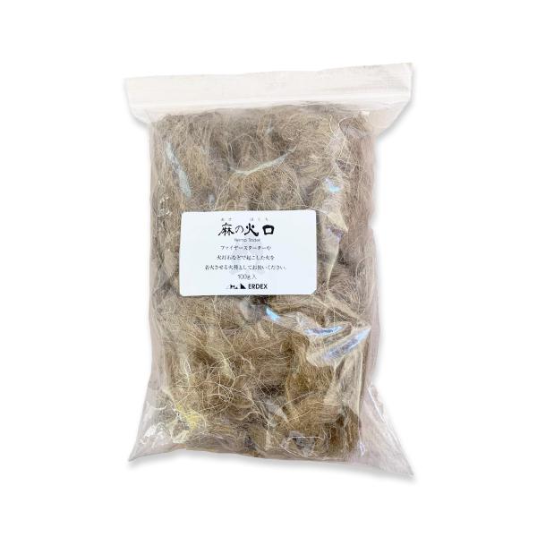 麻の火口 火起こし 焚き火 着火剤 麻の繊維 ブッシュクラフト 燃料 麻 アウトドア キャンプ ER...