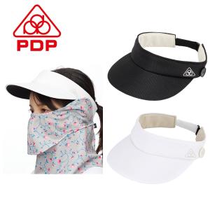 PDP ピーディーピー テニス 帽子 レディース バイザー サンバイザー ヤケーヌマスクが掛けられる PTA-C02｜simpson-sports